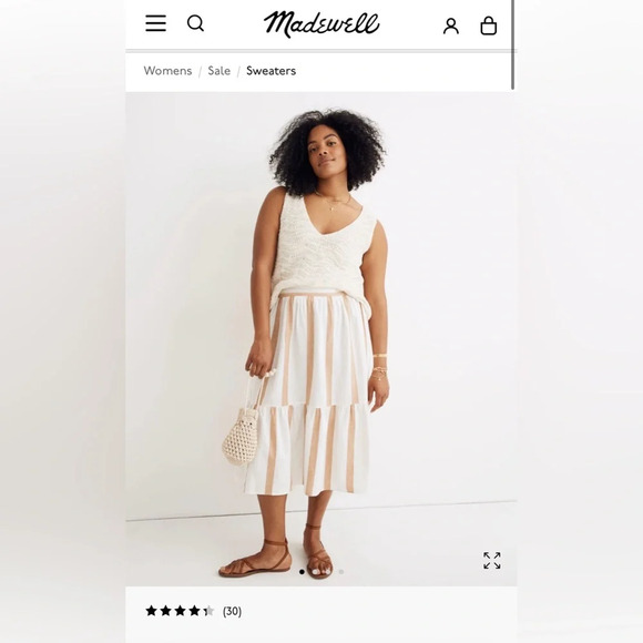 Madewell Cream Sweater - Picture 1 of 8